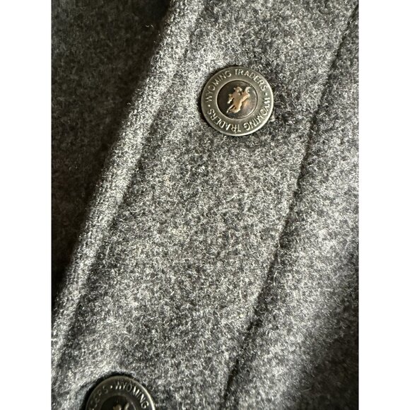 Wyoming Traders Wool Vest Large Western Cattle Rancher Rodeo 5 button front Gray - Picture 9 of 11